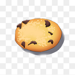 手拿曲奇卡通png免抠素材