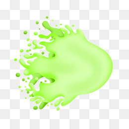 绿色的飞溅的液体插画