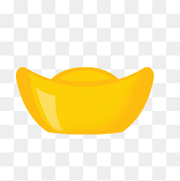 黄色金元宝卡通