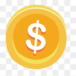 卡通金币png下载