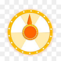 手绘卡通创意空转盘扁平插画免扣元素