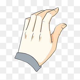修长的手指手势插画