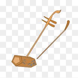 乐器二胡卡通插画