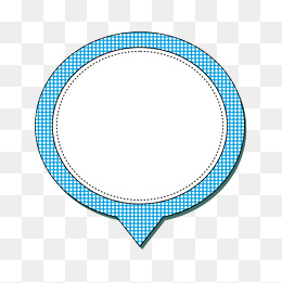 蓝色标注框手绘设计