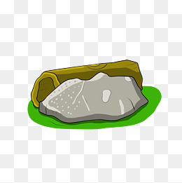 卡通石头反光坚硬石头