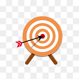 射中的红色箭靶矢量素材