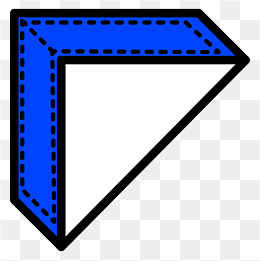 卡通立体三角形标签