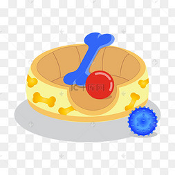 饭钒诩只卡通双十一购物双11狗粮专场卡通手绘亡灵节骷髅狗插画