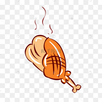 烤鸡腿图片_烤鸡腿设计图片素材大全-千库网