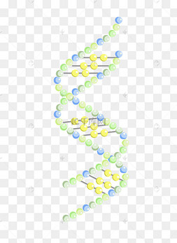 创意化学分子链插画