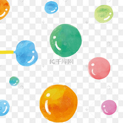 手绘可爱泡泡