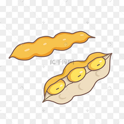 卡通大豆矢量图下载下载 png下载psd矢量手绘宠物粮食下载 png下载eps