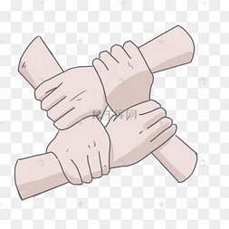 抠素材下载 png下载psd企业文化合作团结下载 png手握手合作logo下载