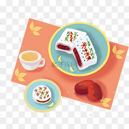 重阳节菊花酒重阳糕免扣元素