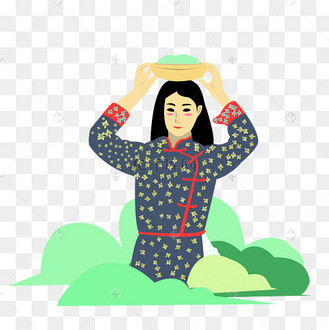 采茶女采集茶叶下载