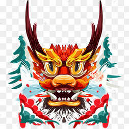 一条凶猛的水龙
