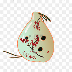 陶笛乐器卡通插画