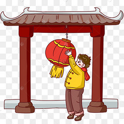 春节人物动漫手绘图片