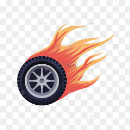下载 png下载psd红色轮胎风火轮下载 png下载ai创意汽车轮胎素材图