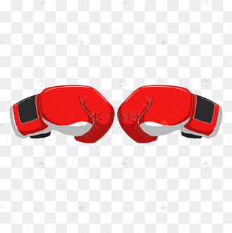 红色可爱拳击手套