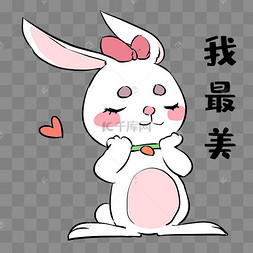 兔子我最美表情包