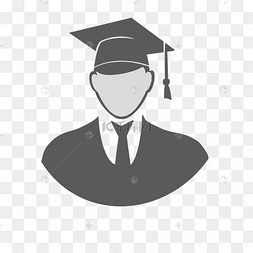 灰色男生简历图标