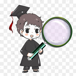 下载 png下载psd免抠卡通科学放大镜png下载 png下载psd手绘法律law
