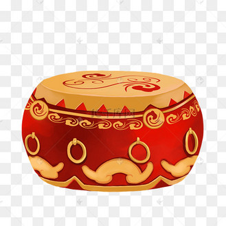 中国风印花大鼓