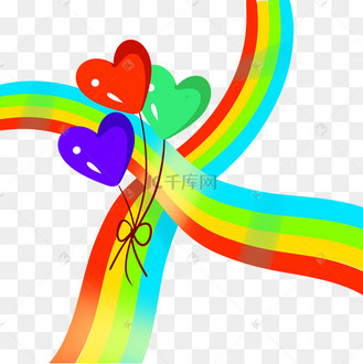 彩色彩红气球元素