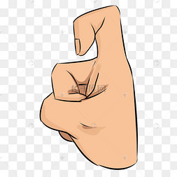 数字九字手势插画