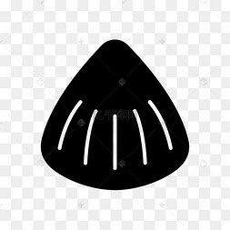 黑色海螺图标免抠图