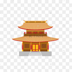 卡通日本宫殿png下载
