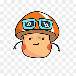 卡通手绘可爱蘑菇人下载 png下载psd手绘插画风可爱优雅女孩png免抠图