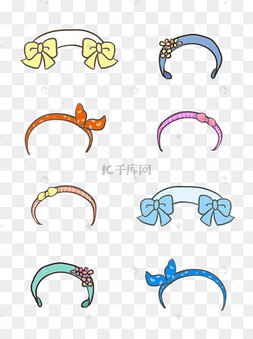 发夹手绘图片-发夹手绘图片素材免费下载-千库网