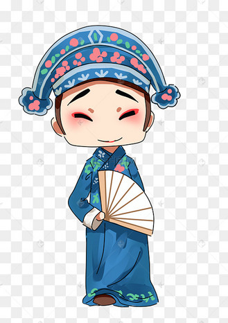 国潮京剧卡通中国风风格