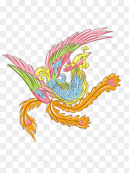手绘凤凰