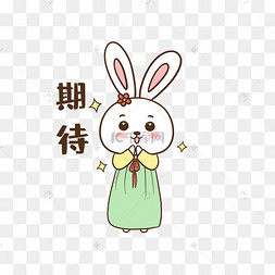 兔子期待表情包