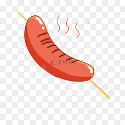 png下载psd烤肠香肠下载 png烤肠香肠火腿肠插画下载 png下载p
