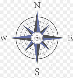 指南针图标装饰免抠png八卦图金木水火土水墨笔触中国风免抠素材黑金