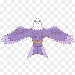 卡通动物老鹰动风筝