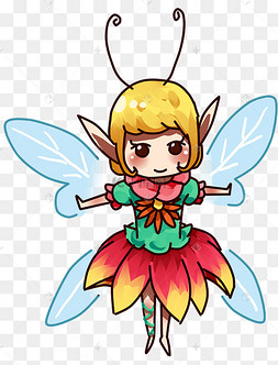 童话角色精灵女孩花仙子