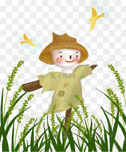 稻草人鸟图片-稻草人鸟图片素材免费下载-千库网