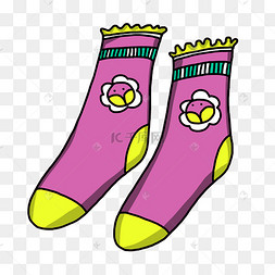 儿童用品袜子插画