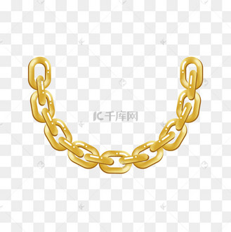 金色卡通链子