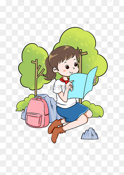 开学清新卡通