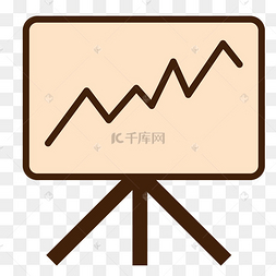 矢量白板上的折线图