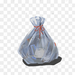 一起是扔垃圾的人们矢量元素下载 png下载psd垃圾袋插画卡通垃圾下载