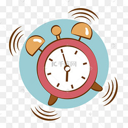 彩色手绘闹钟