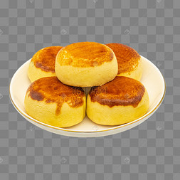 一盘蛋清饼饼子