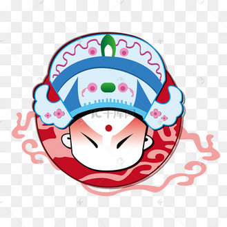 卡通京剧人物手绘
